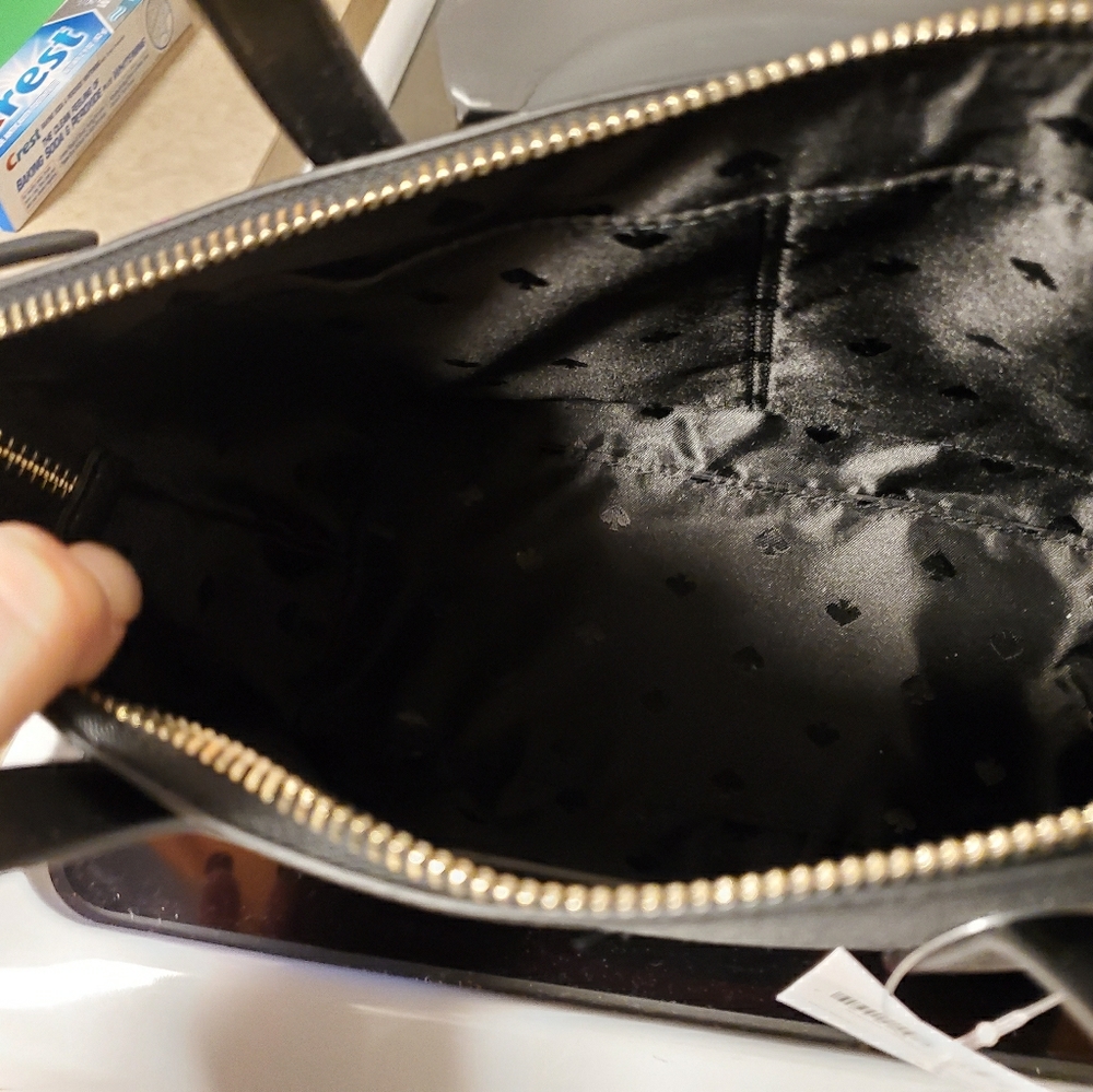 Kate Spade sparkle black Satchel